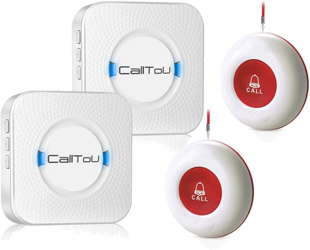CallToU Wireless Caregiver Pager Smart Call System 2 SOS Call